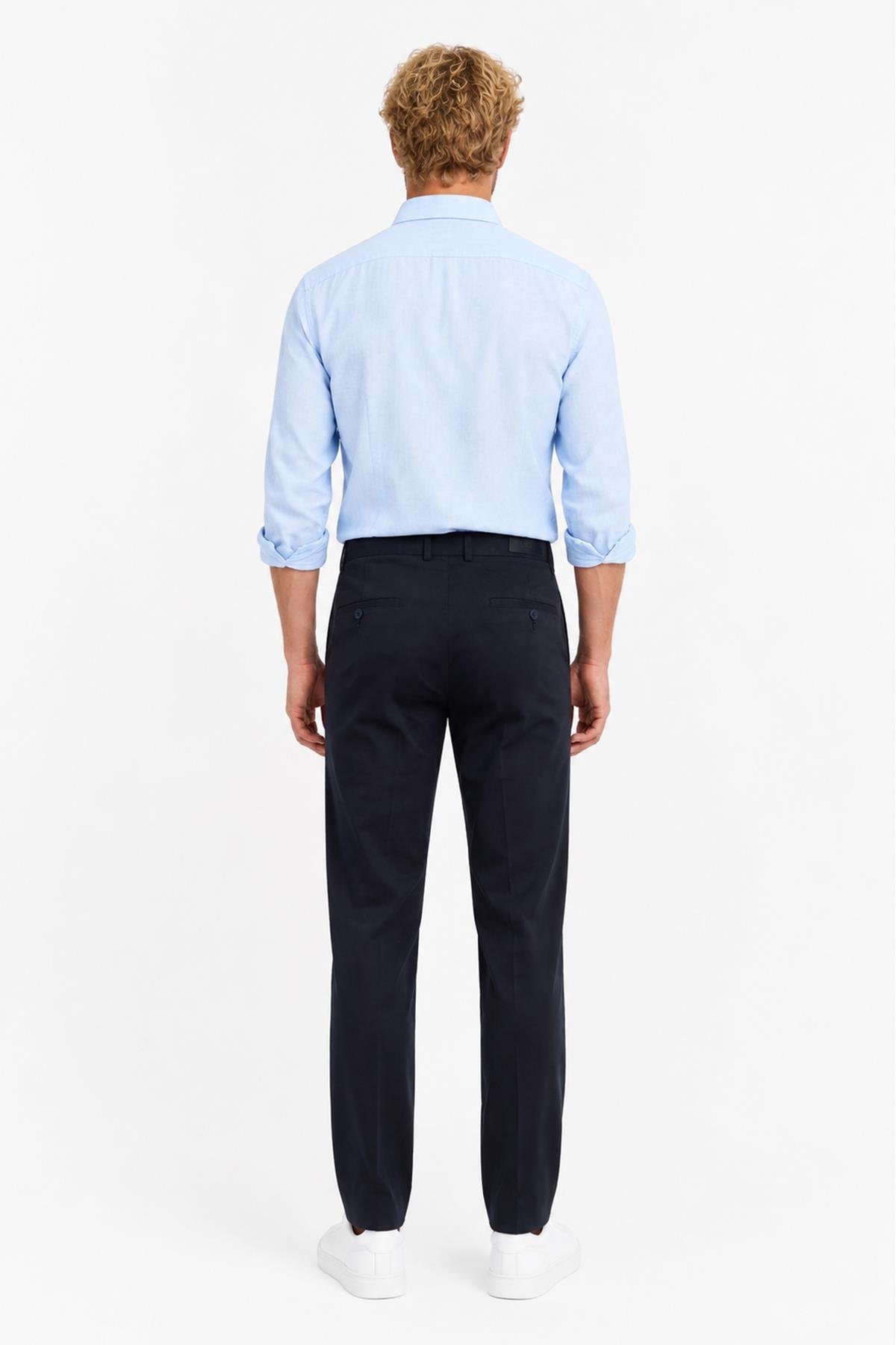 LACİVERT Comfort Fit Chino Pantolon