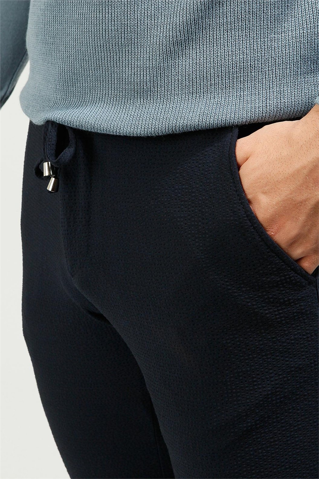 Lacivert Comfort Fit Jogger Pantolon