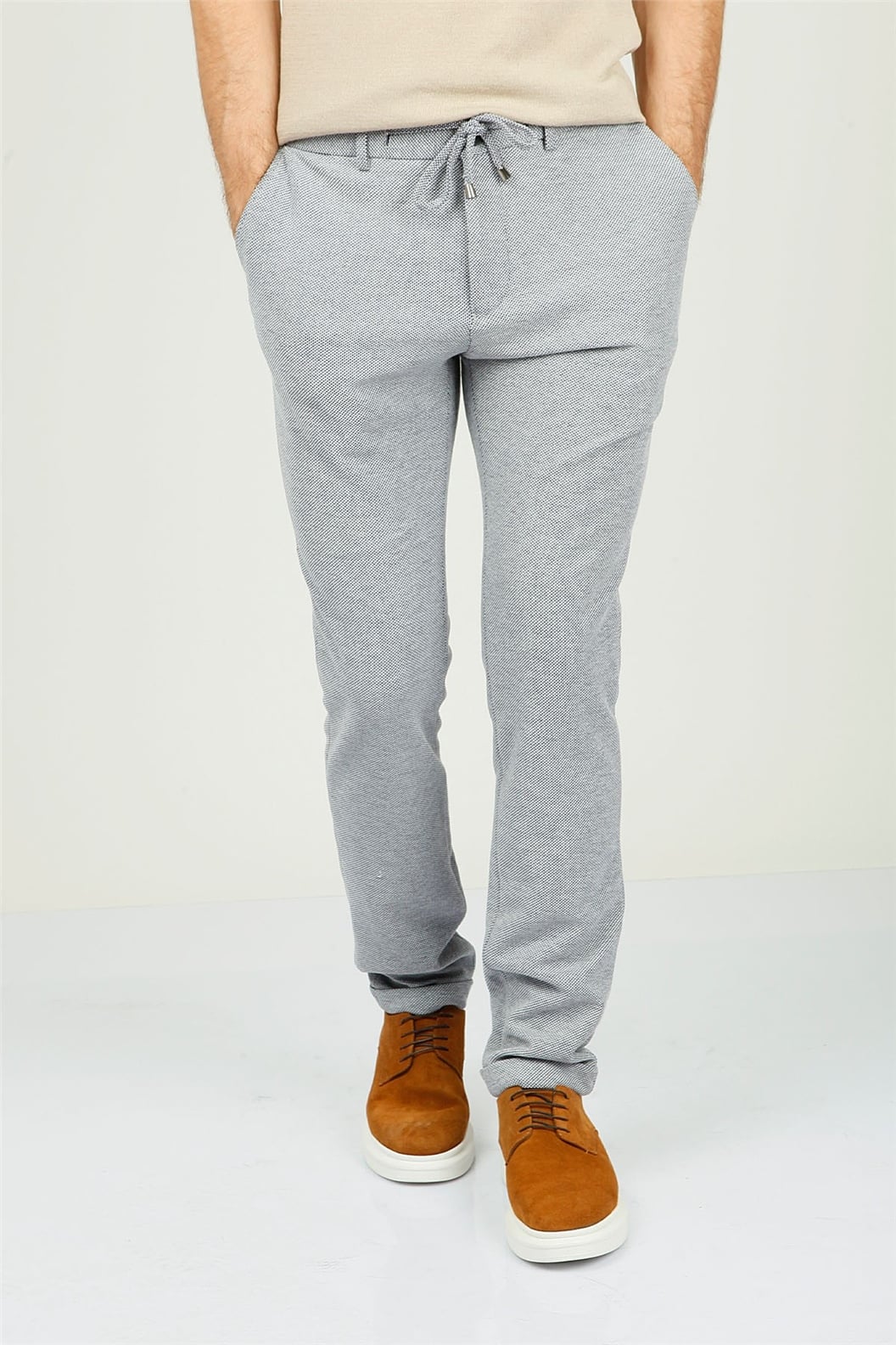 Lacivert Comfort Fit Jogger Pantolon
