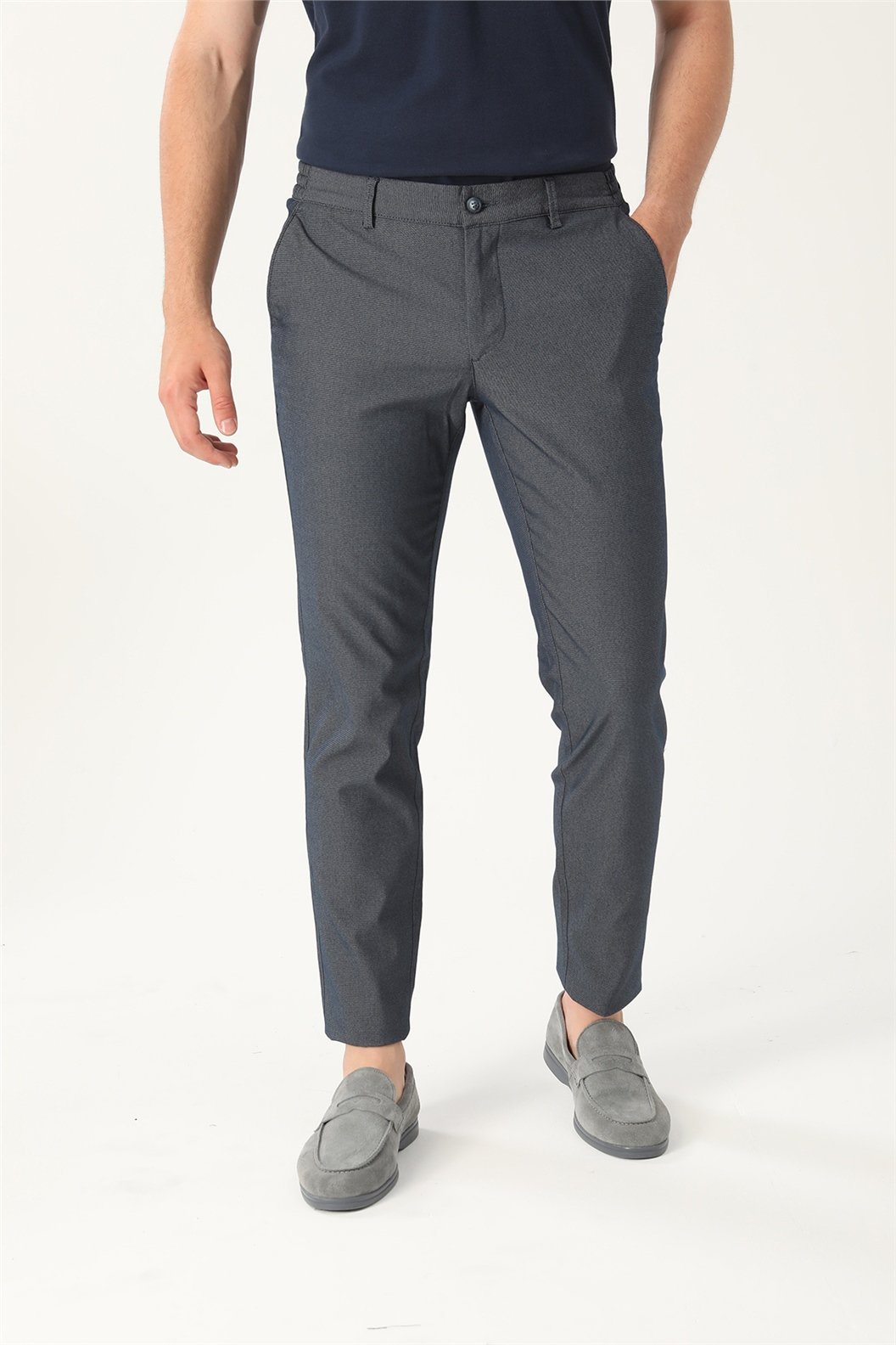 Lacivert Comfort Fit Pantolon