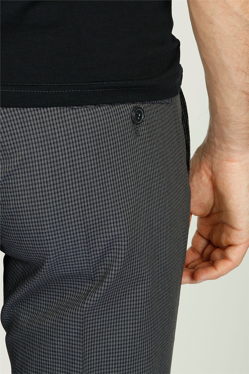 Lacivert Comfort Fit Pilesiz Pantolon