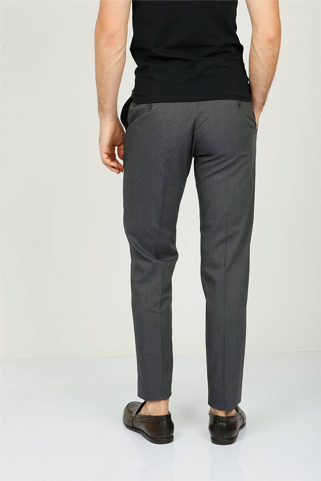 Lacivert Comfort Fit Pilesiz Pantolon