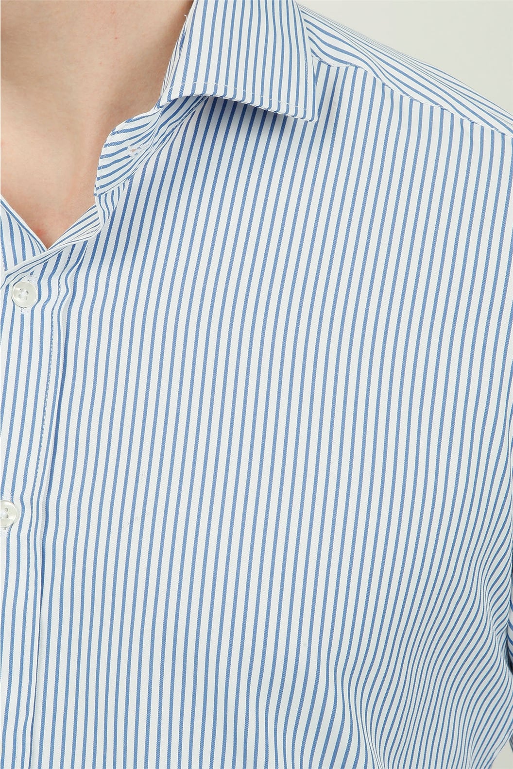 Lacivert Comfort Fit Uzun Kol Gömlek