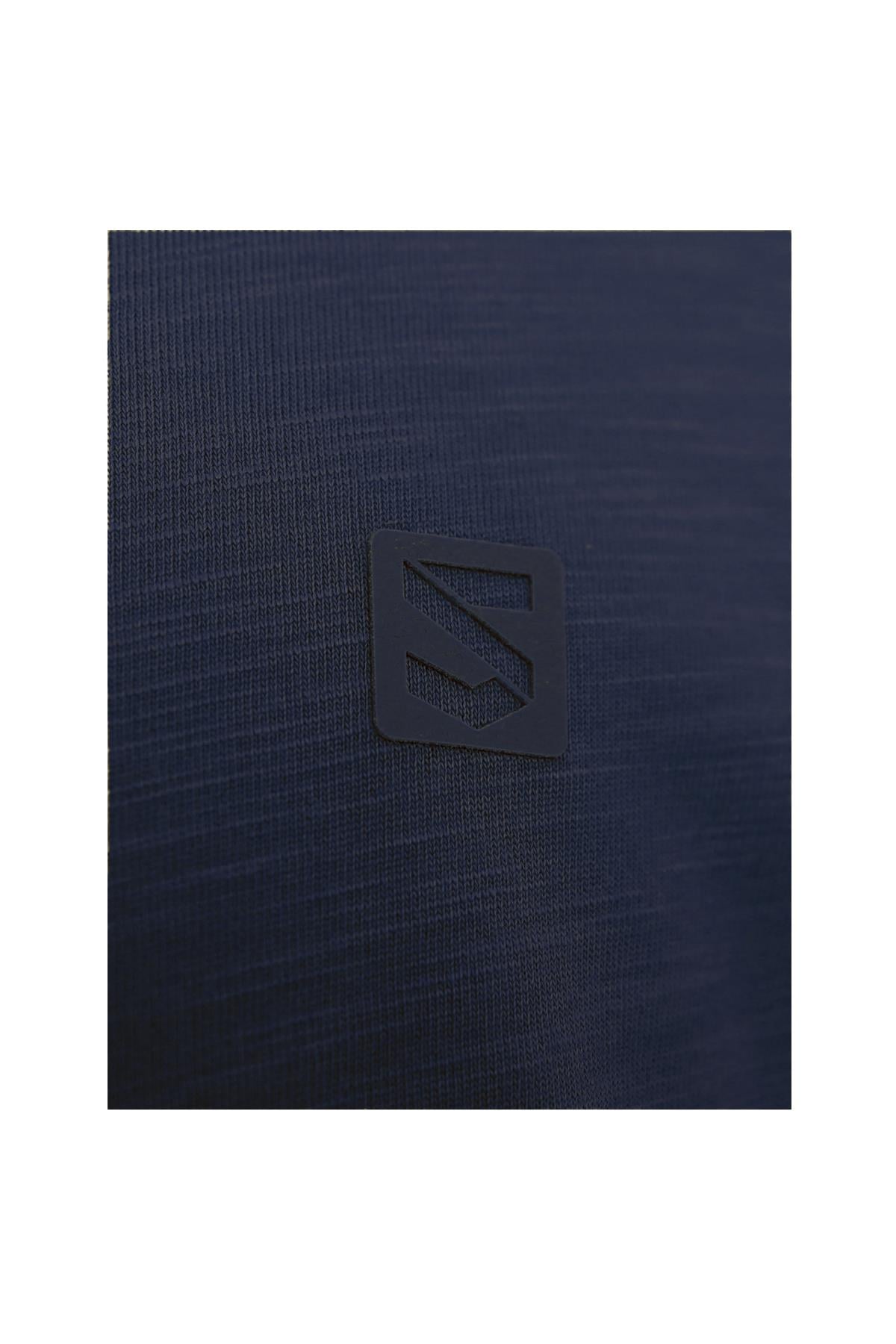 LACİVERT Denim Marker Modal Bisiklet Yaka T-shirt
