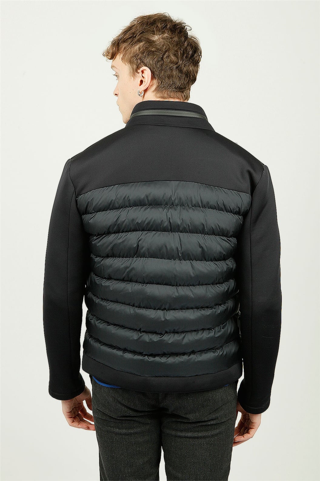 Lacivert Kapitone Spor Mont