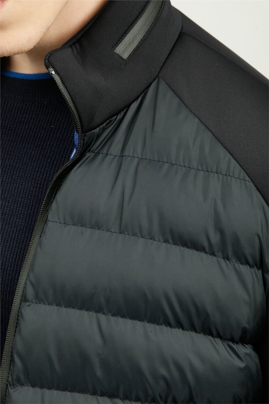 Lacivert Kapitone Spor Mont