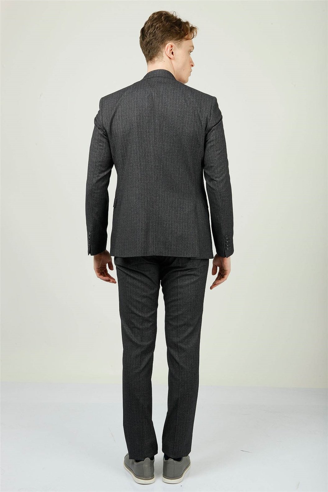 Lacivert Kruvaze Comfort Fit 6 Drop Takım Elbise