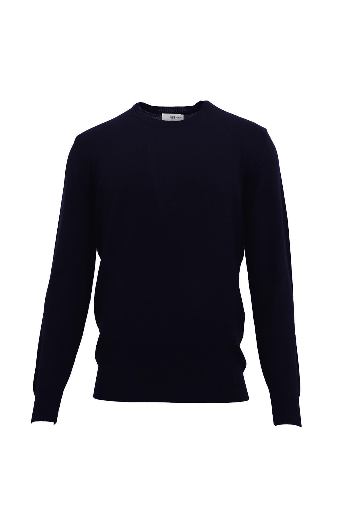 LACİVERT O Yaka Triko