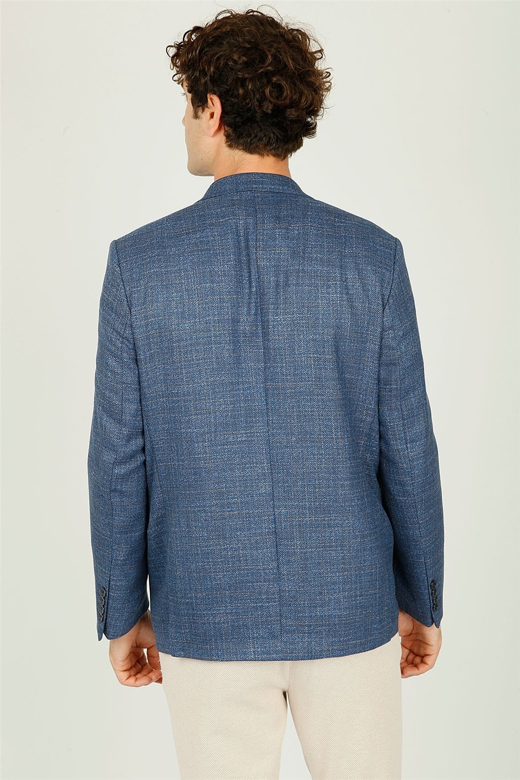 Lacivert Regular Fit 4 Drop Ceket