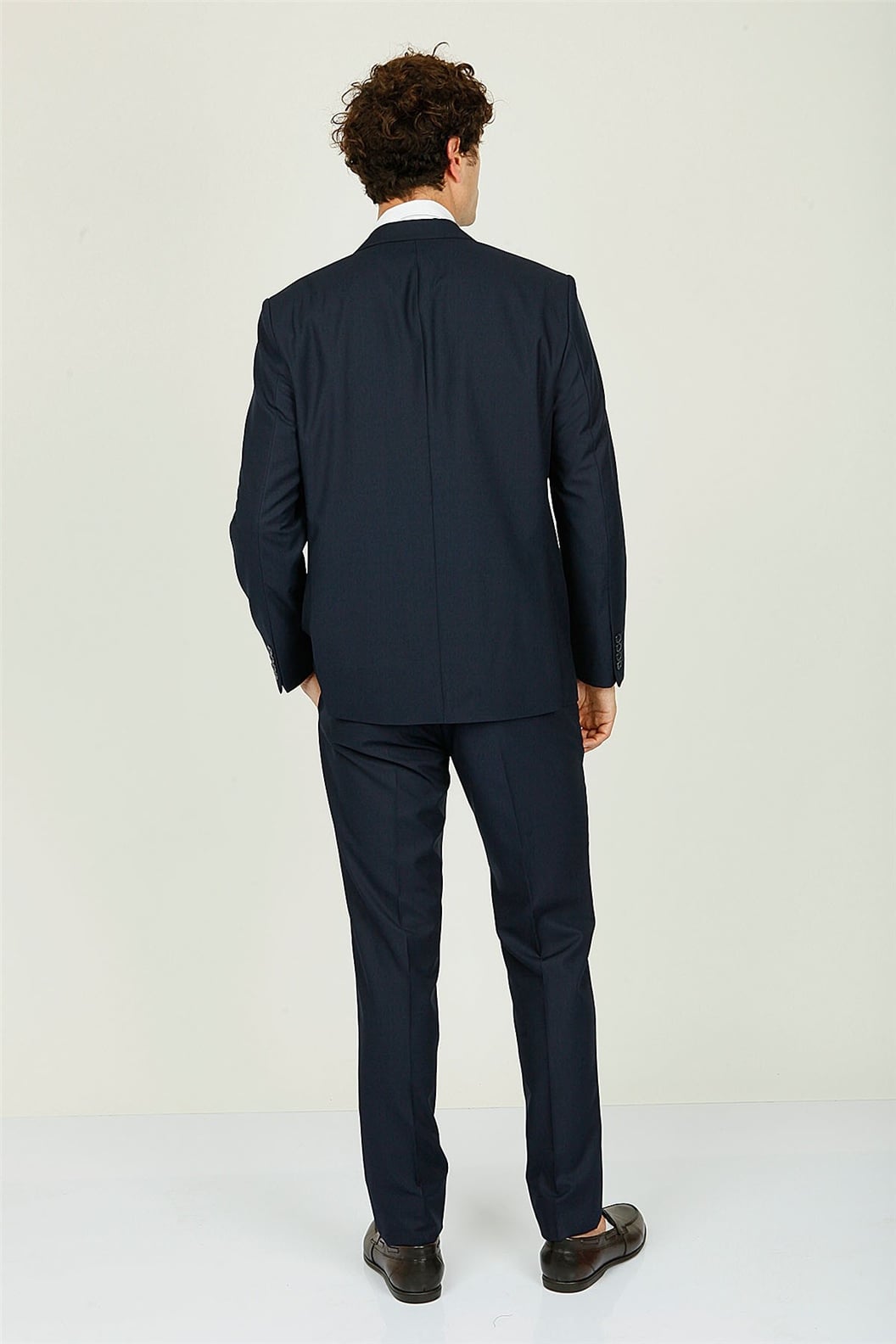Lacivert Regular Fit 4 Drop Takım Elbise
