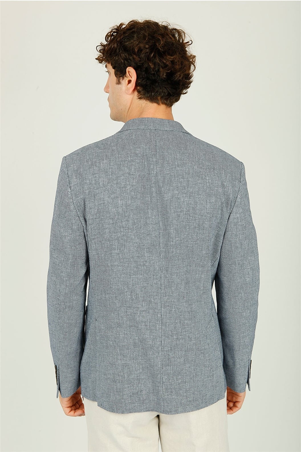 Lacivert Regular Fit 6 Drop Ceket