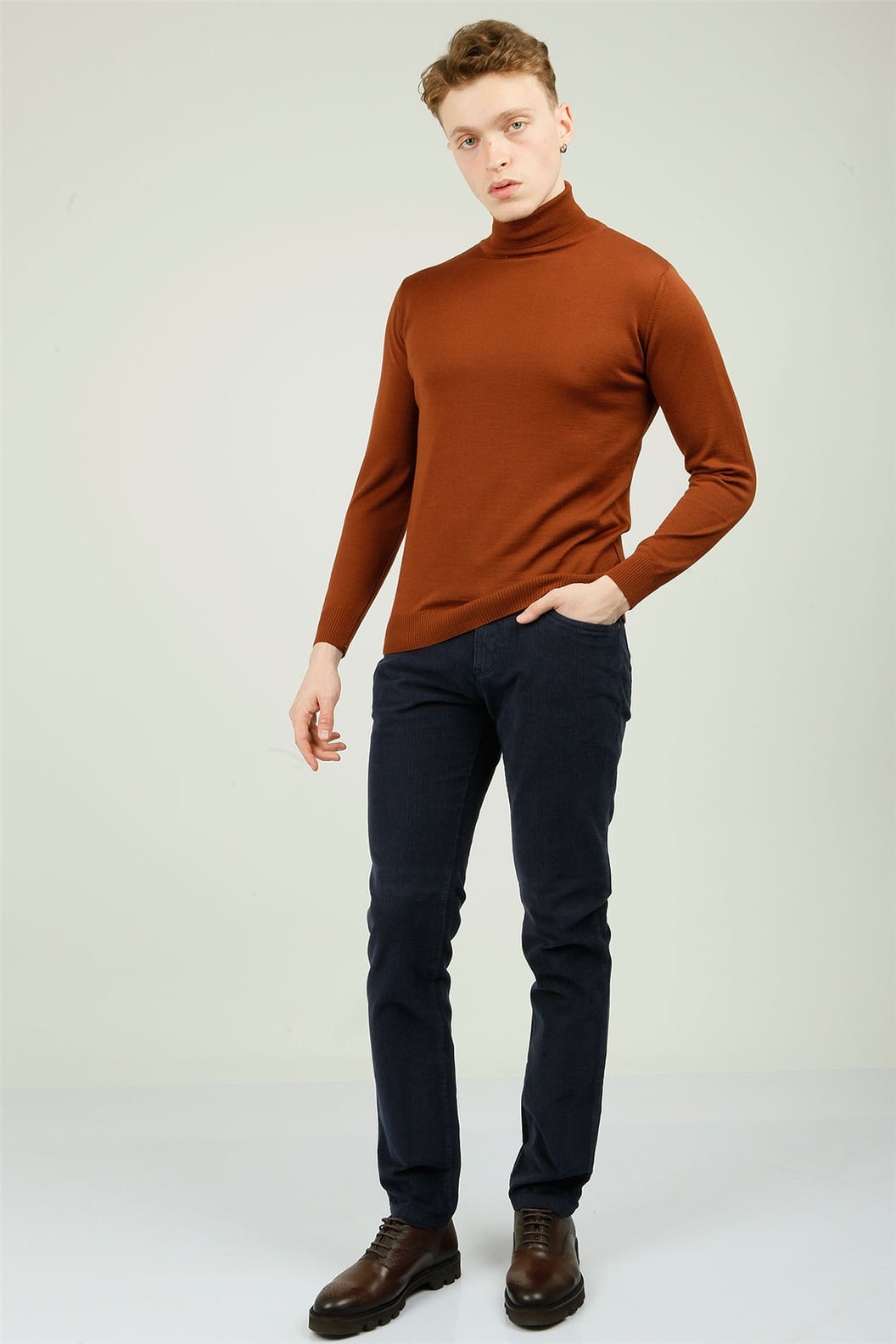 Lacivert Slim Fit 5 Cep Pantolon
