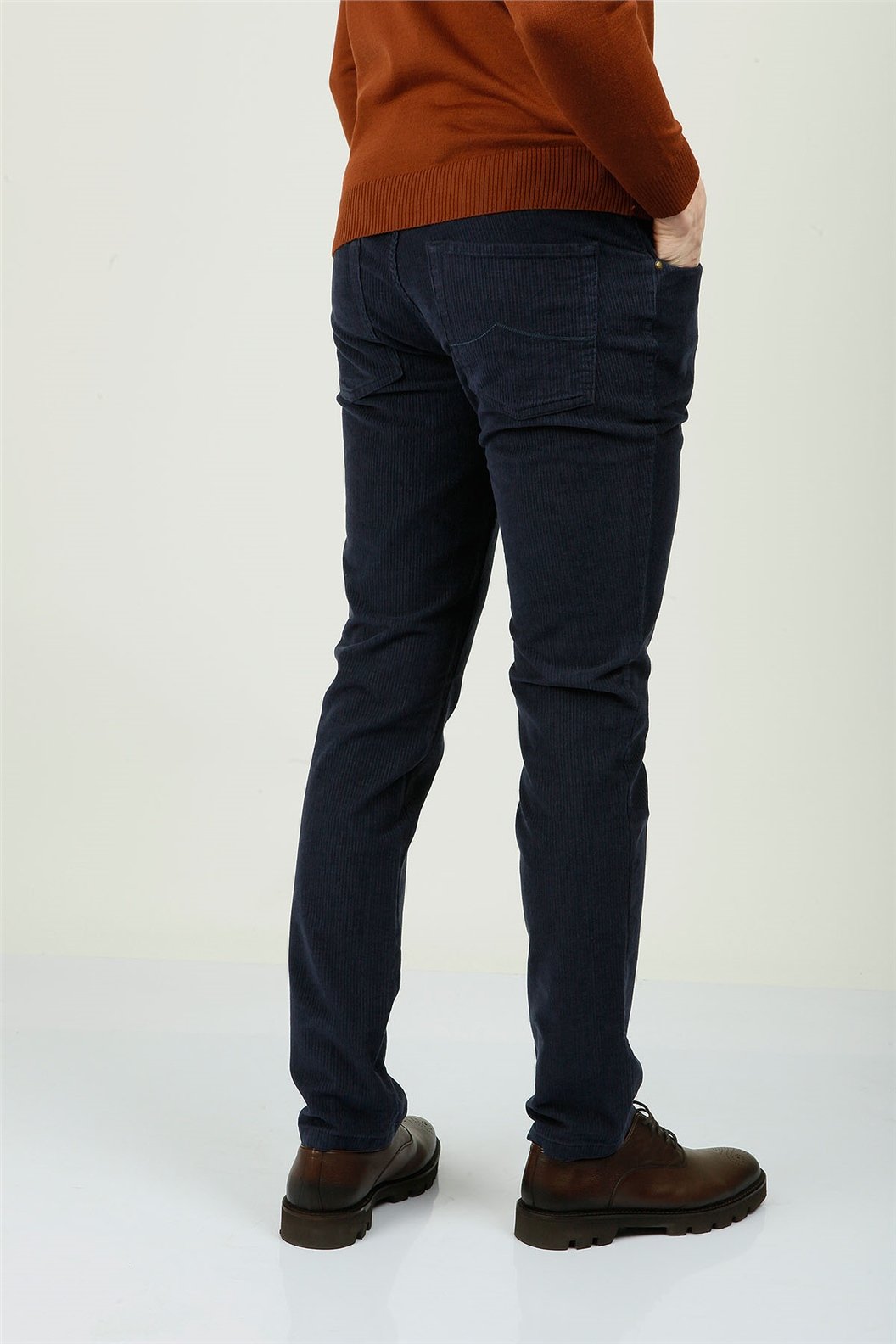 Lacivert Slim Fit 5 Cep Pantolon