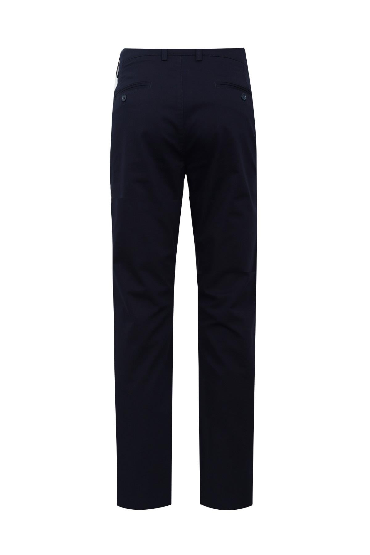 Lacivert Slim Fit Chino Pantolon