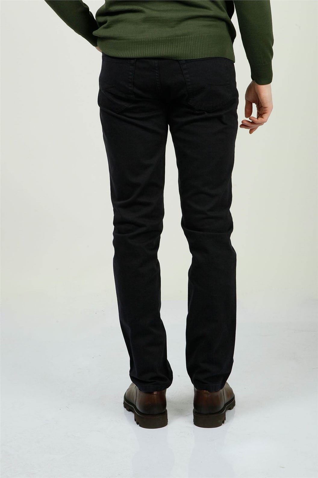Lacivert Slim Fit Chino Pantolon