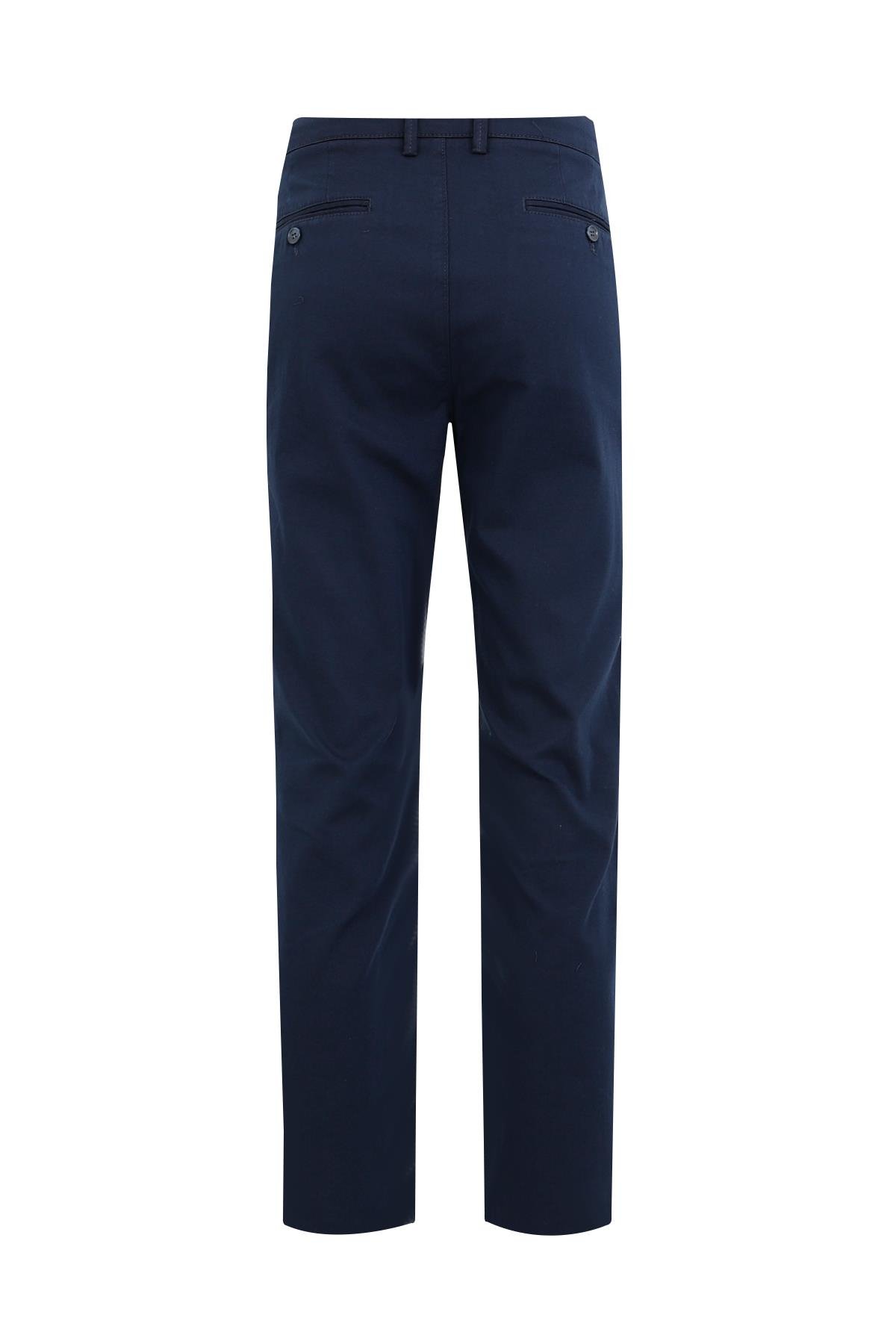 Lacivert Slim Fit Chino Pantolon