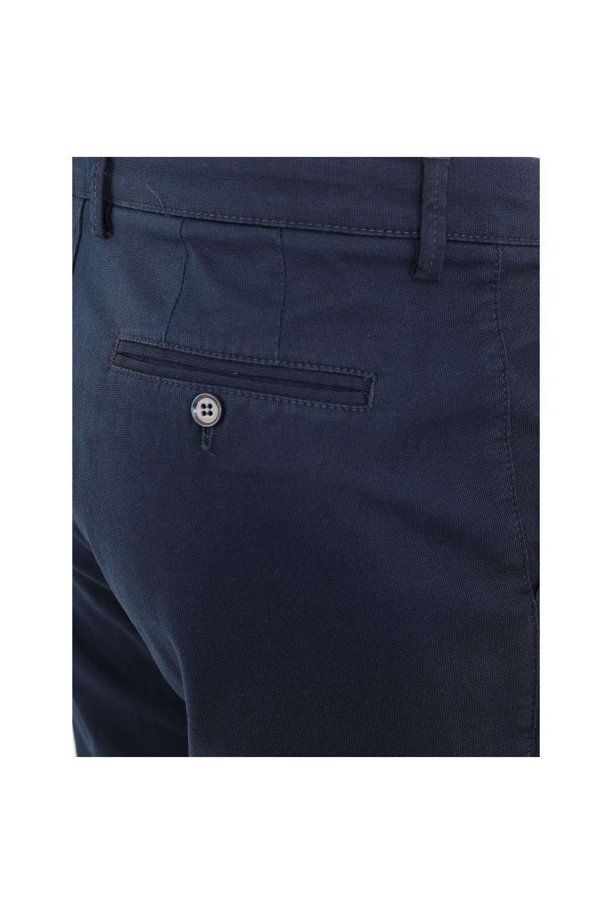 Lacivert Slim Fit Chino Pantolon