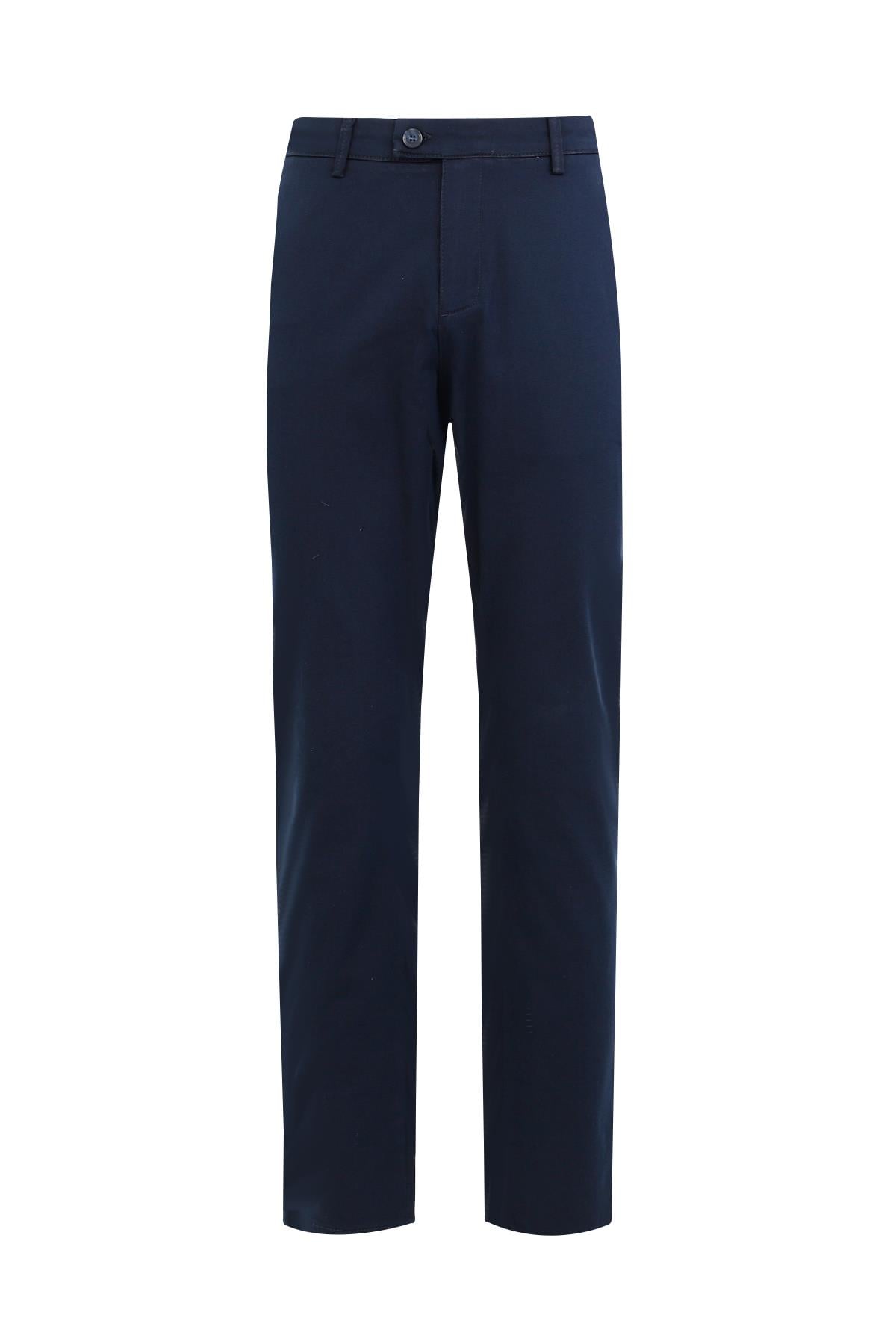 Lacivert Slim Fit Chino Pantolon