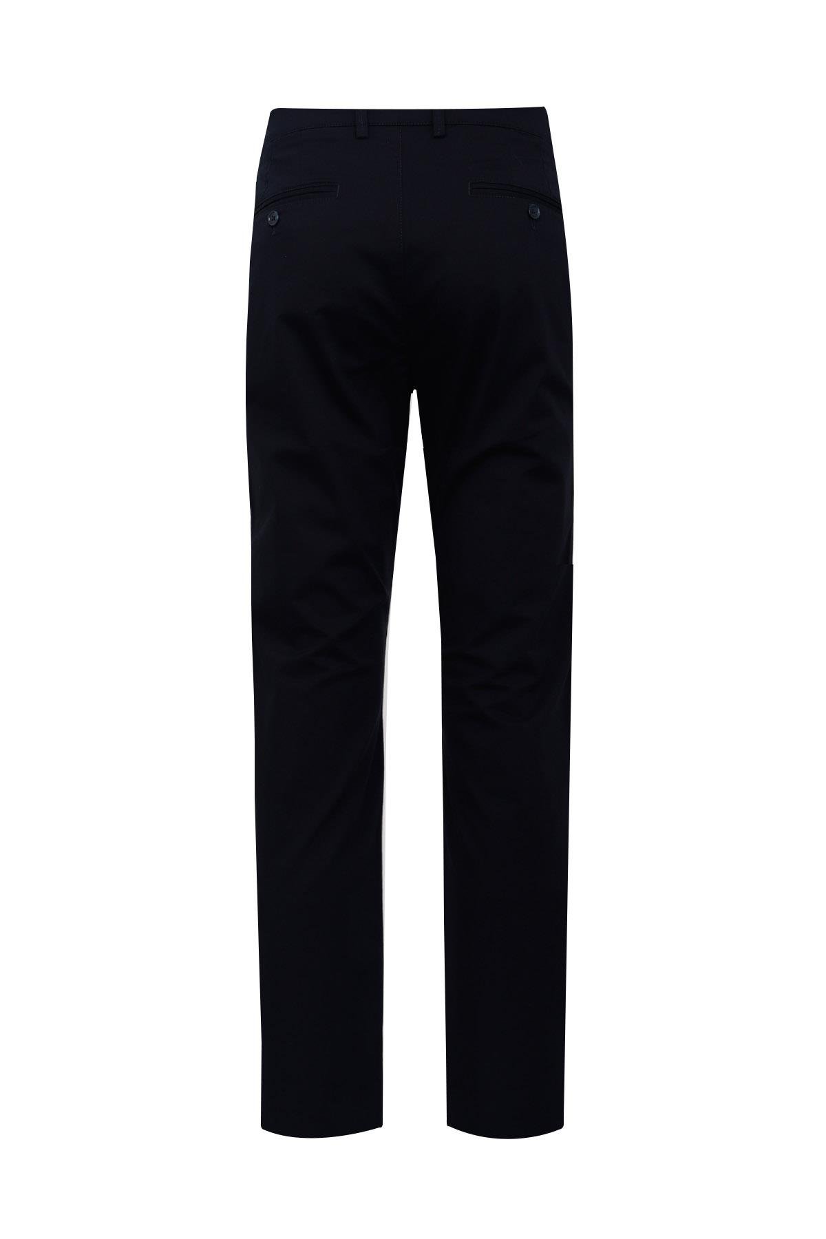 Lacivert Slim Fit Chino Pantolon