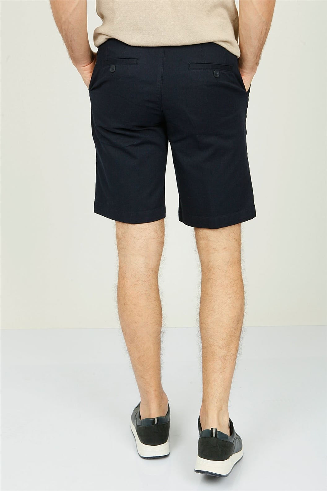 Lacivert Slim Fit  Deniz Şortu
