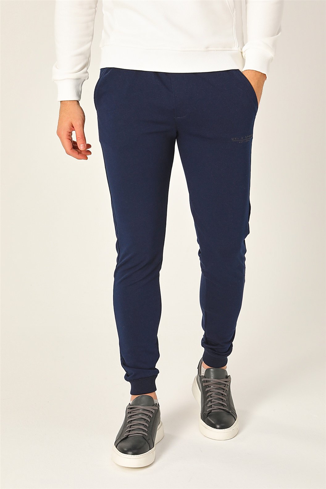 Lacivert Slim Fit Eşofman Alt