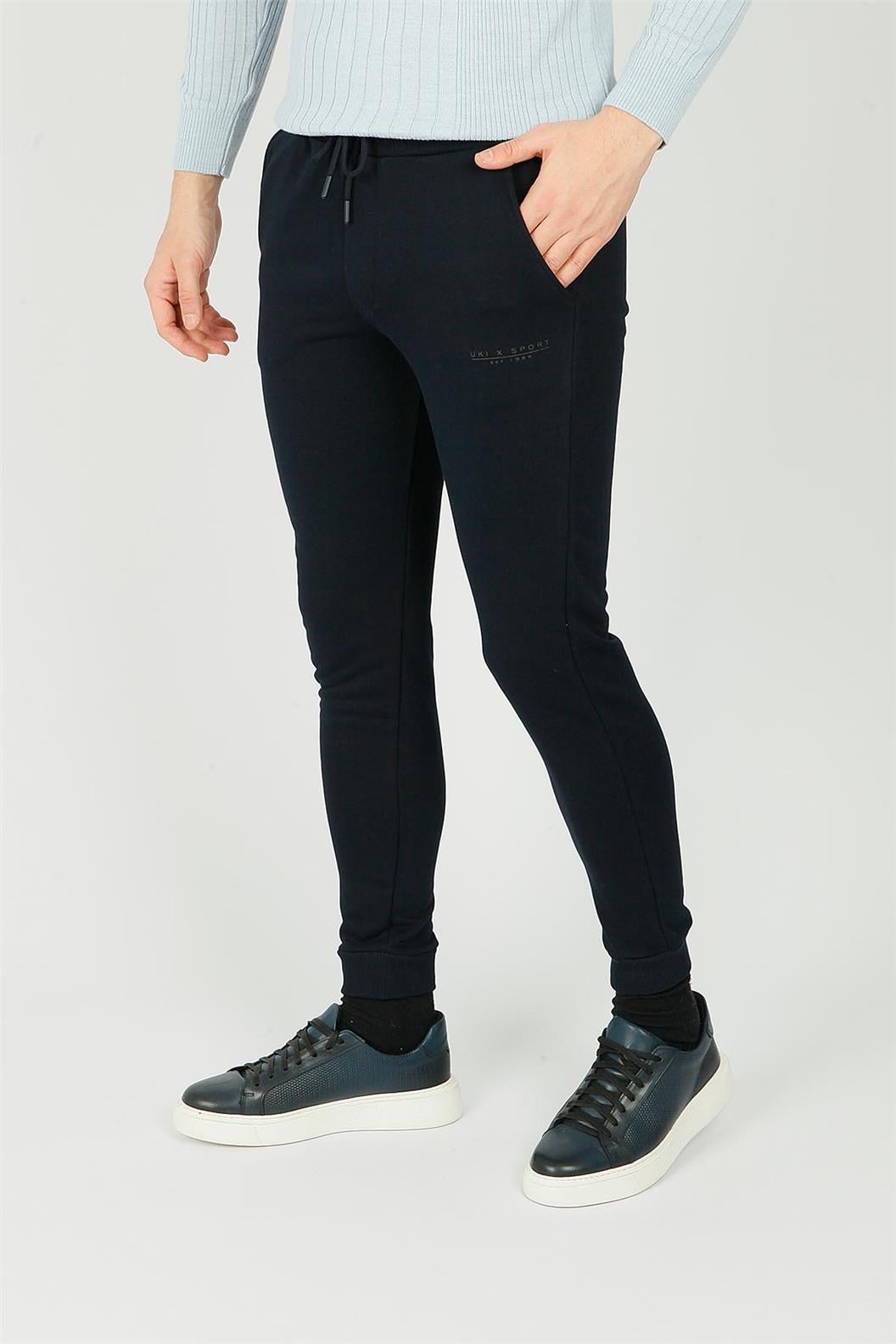 Lacivert Slim Fit Eşofman Alt