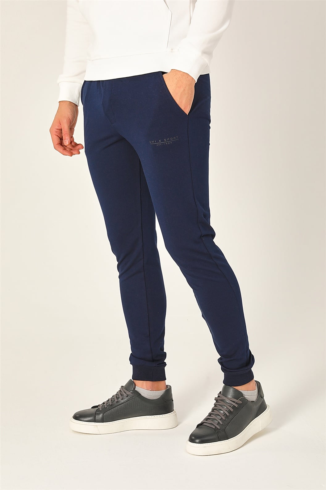 Lacivert Slim Fit Eşofman Alt