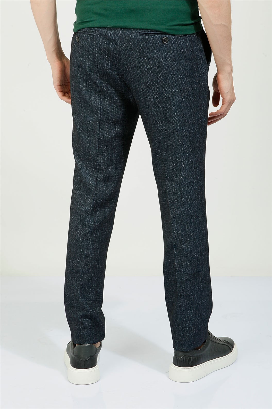 Lacivert Slim Fit Jogger Pantolon