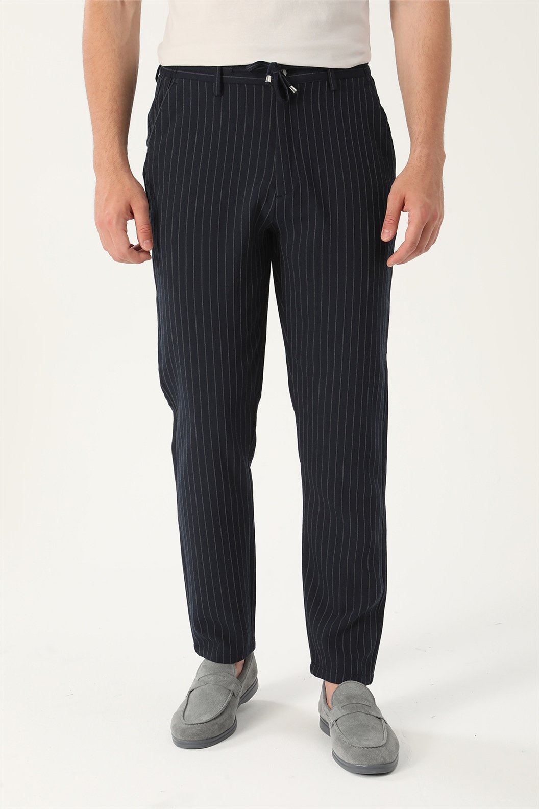 Lacivert Slim Fit Jogger Pantolon