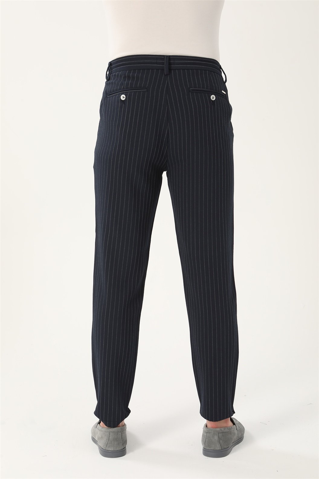 Lacivert Slim Fit Jogger Pantolon