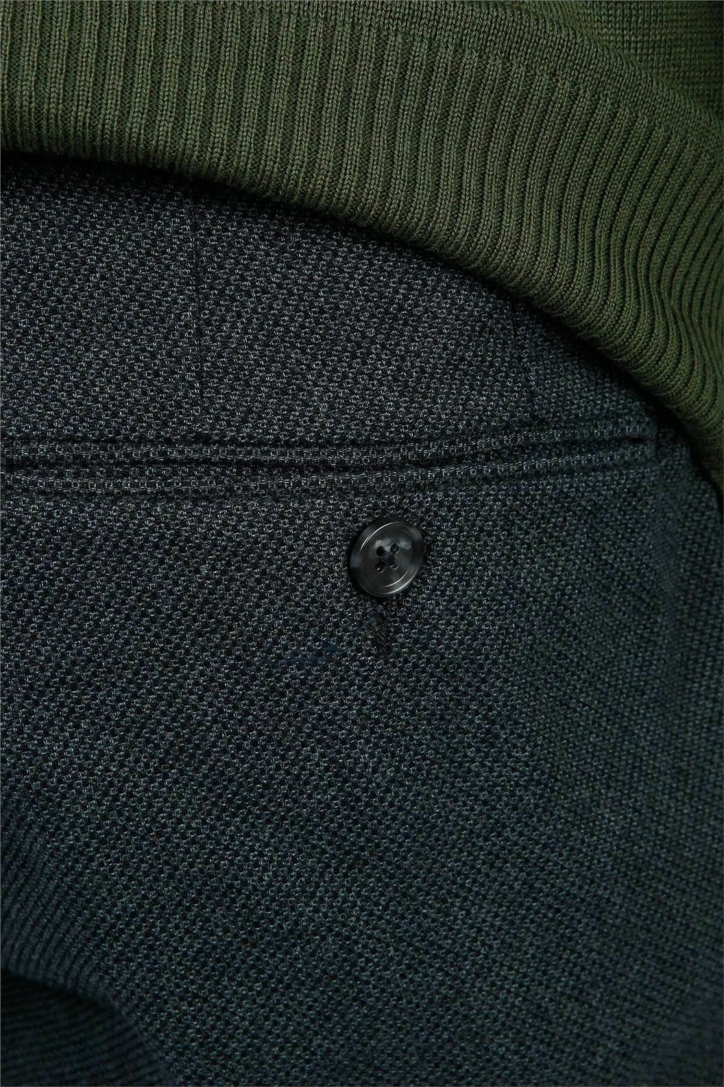 Lacivert Slim Fit Lastikli Pantolon