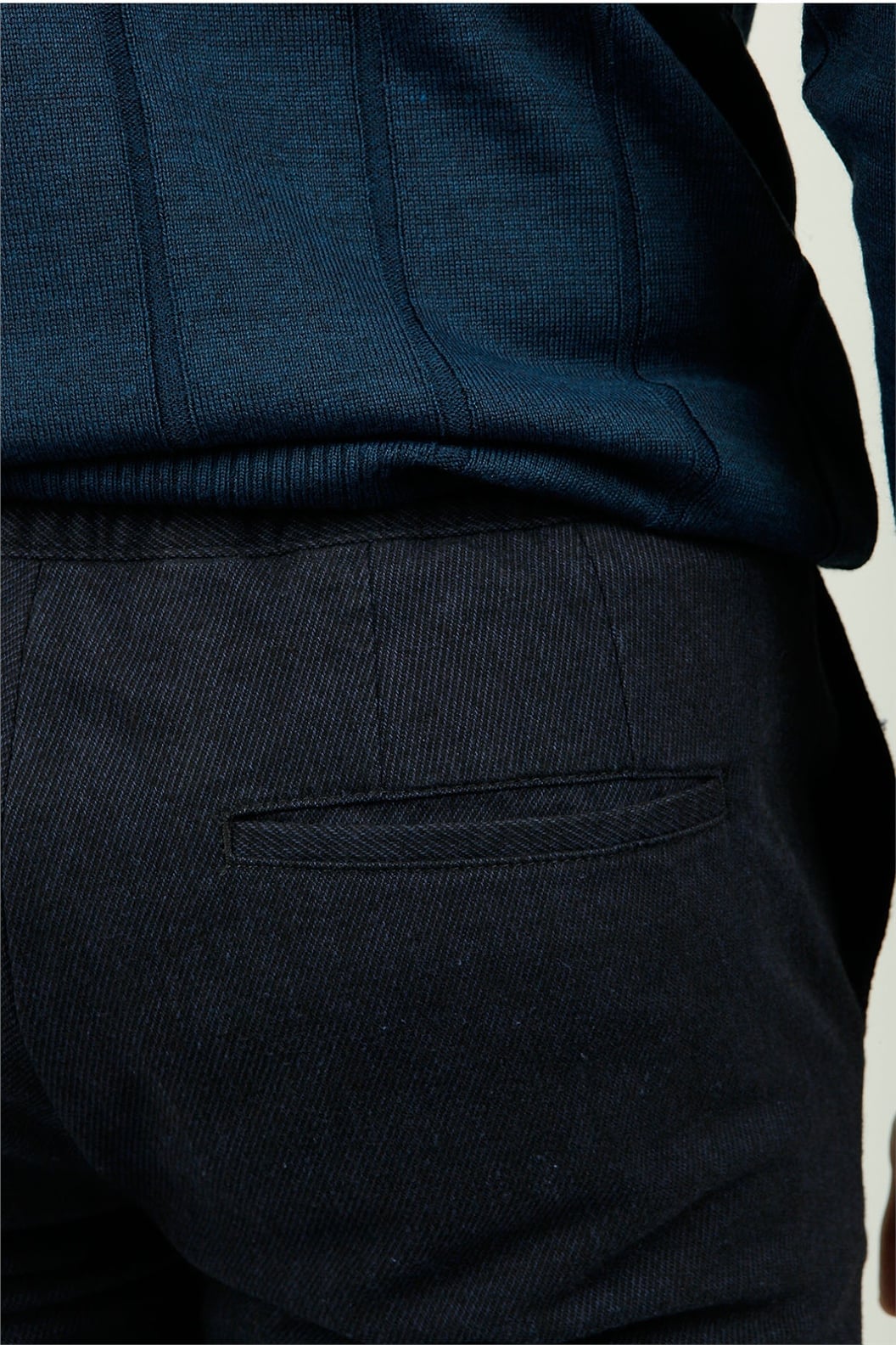 Lacivert Slim Fit Lastikli Pantolon