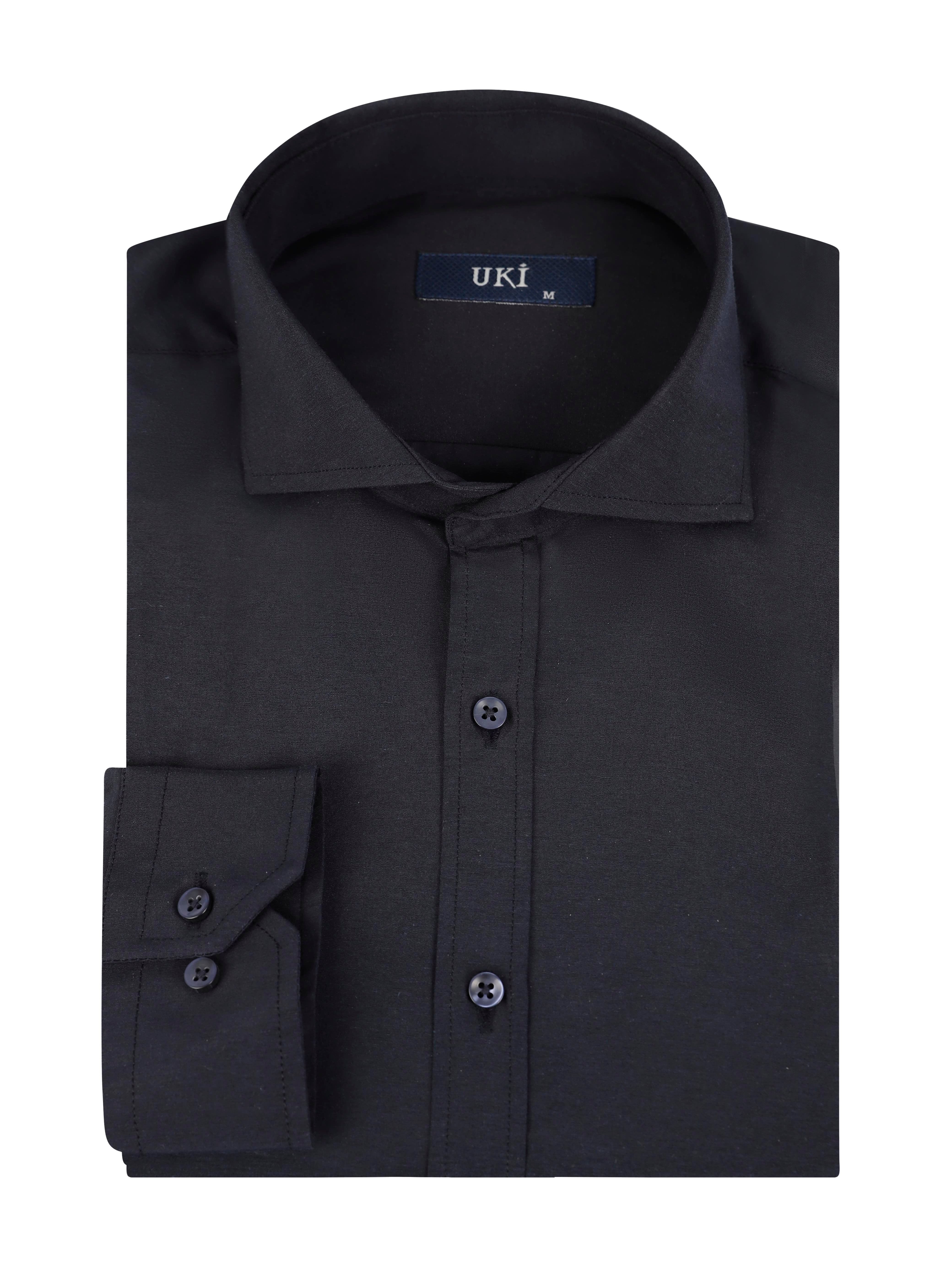 Lacivert Slim Fit Uzun Kol Gömlek