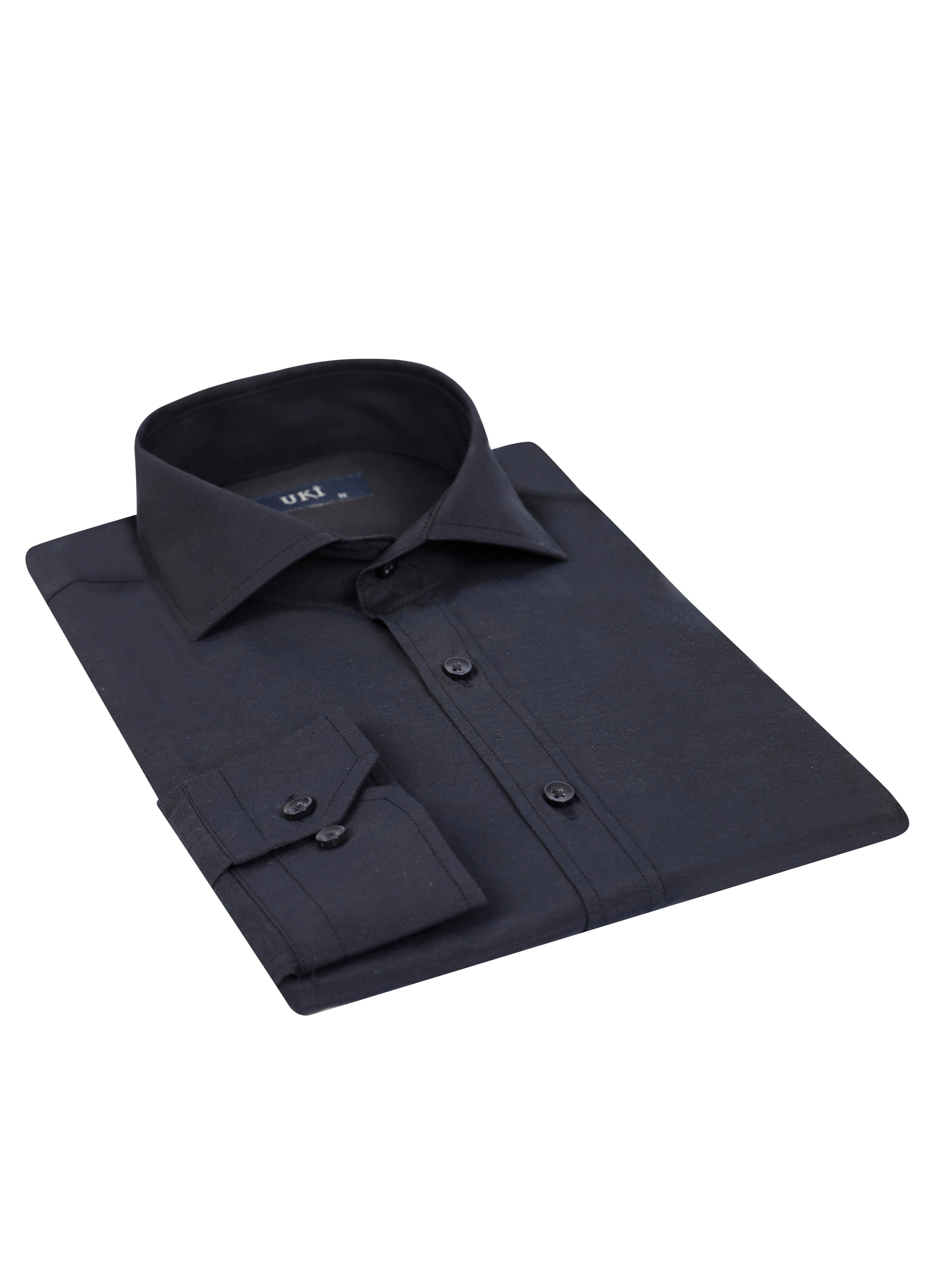 Lacivert Slim Fit Uzun Kol Gömlek