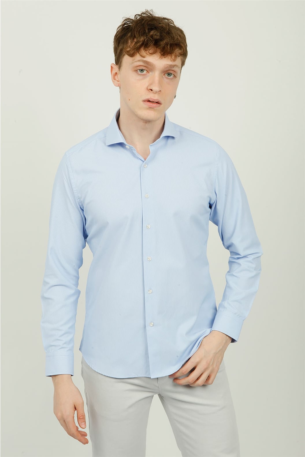 Mavi Comfort Fit Uzun Kol Gömlek