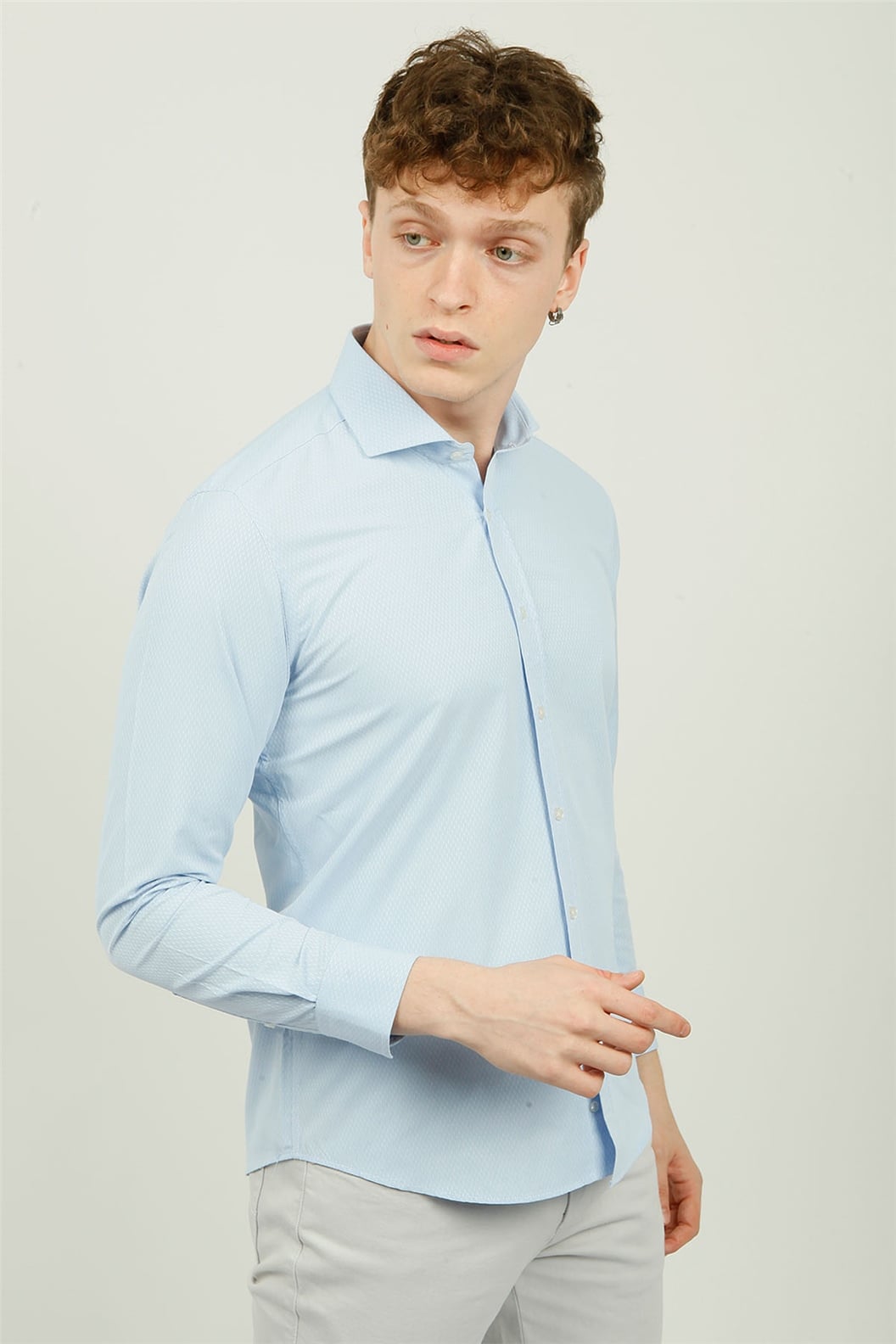Mavi Comfort Fit Uzun Kol Gömlek