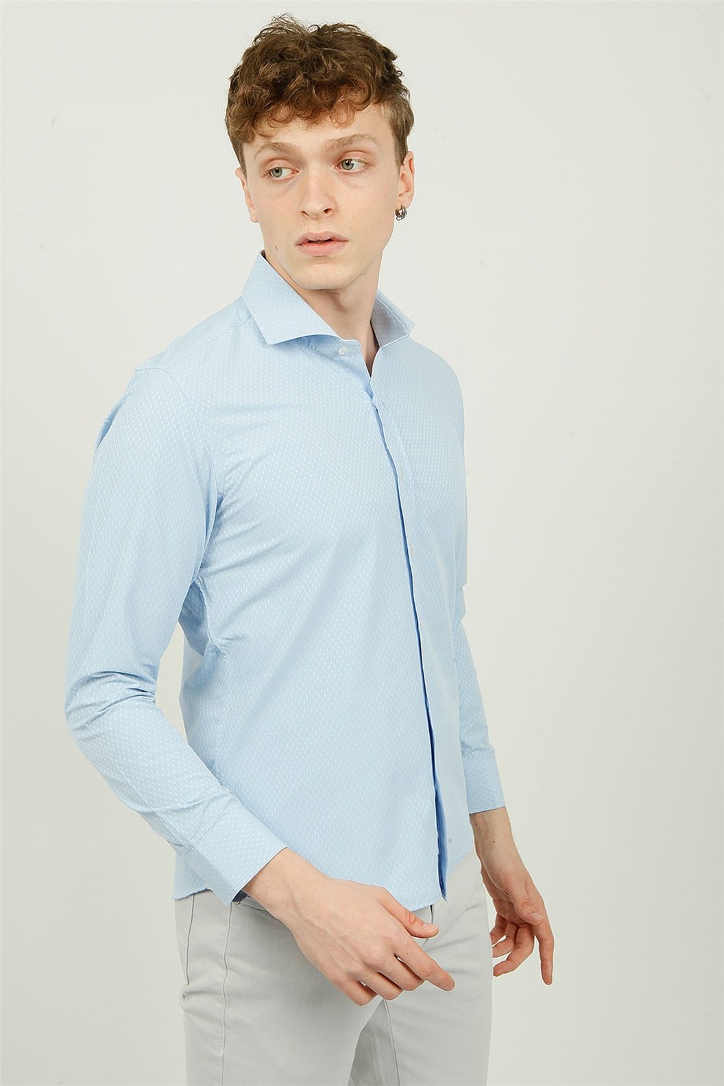 Mavi Comfort Fit Uzun Kol Gömlek