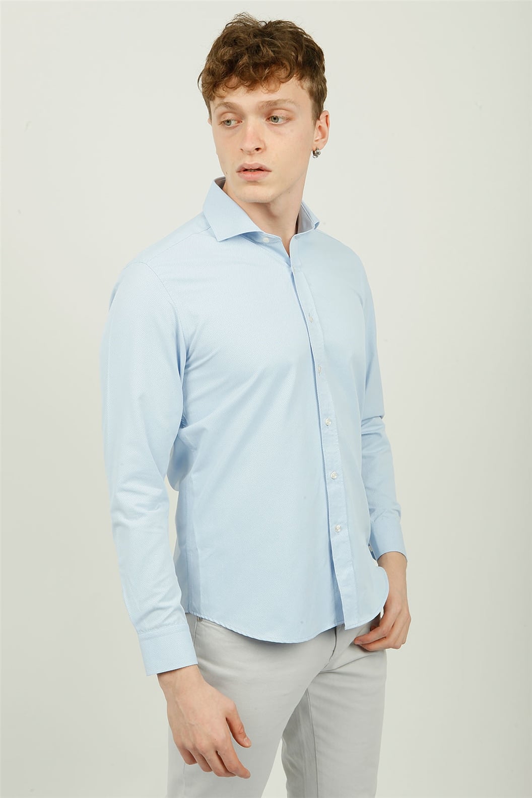 Mavi Comfort Fit Uzun Kol Gömlek
