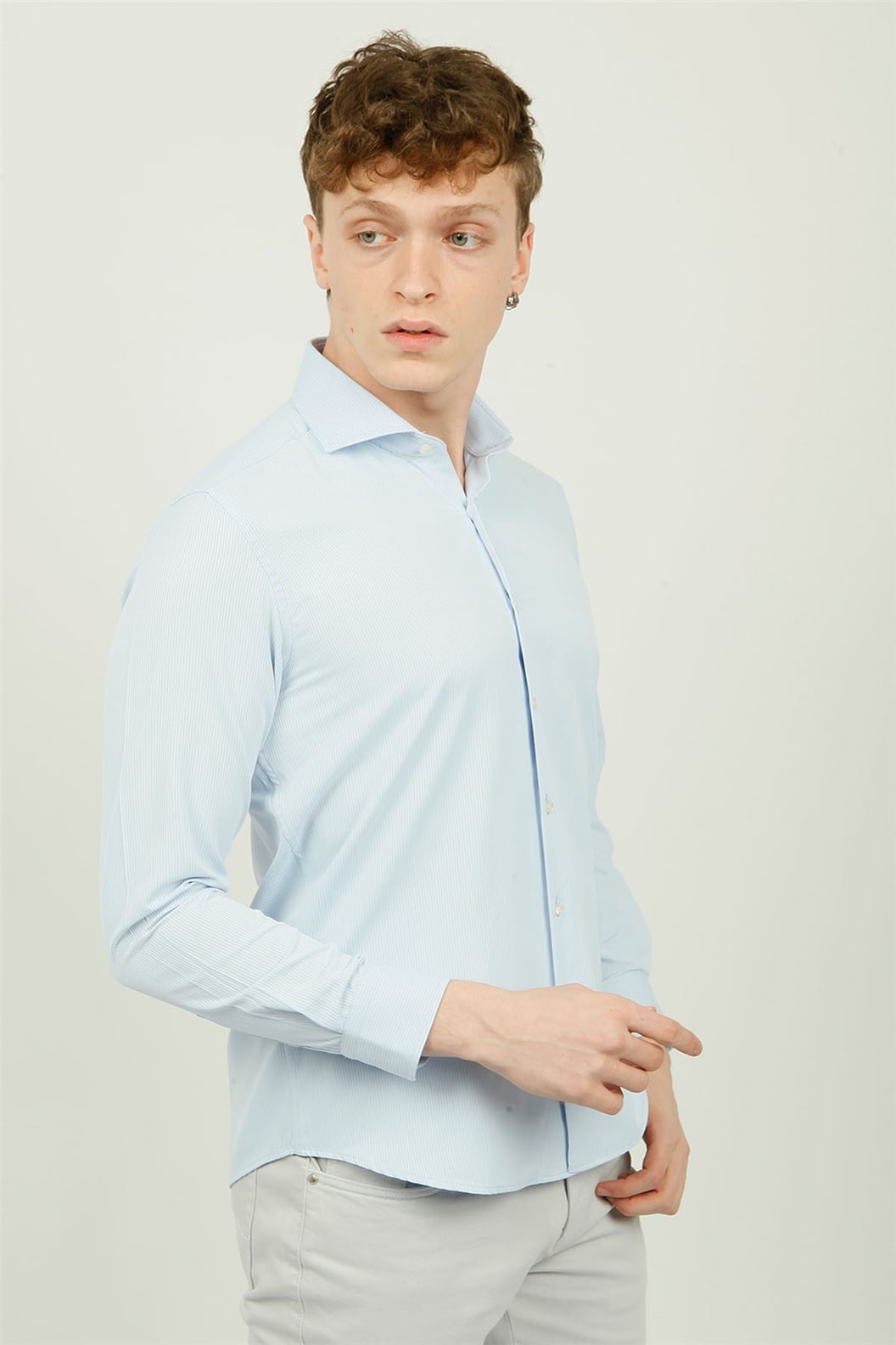 Mavi Comfort Fit Uzun Kol Gömlek