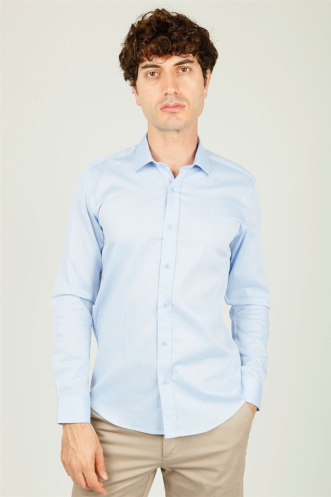 Mavi Comfort Fit Uzun Kol Gömlek