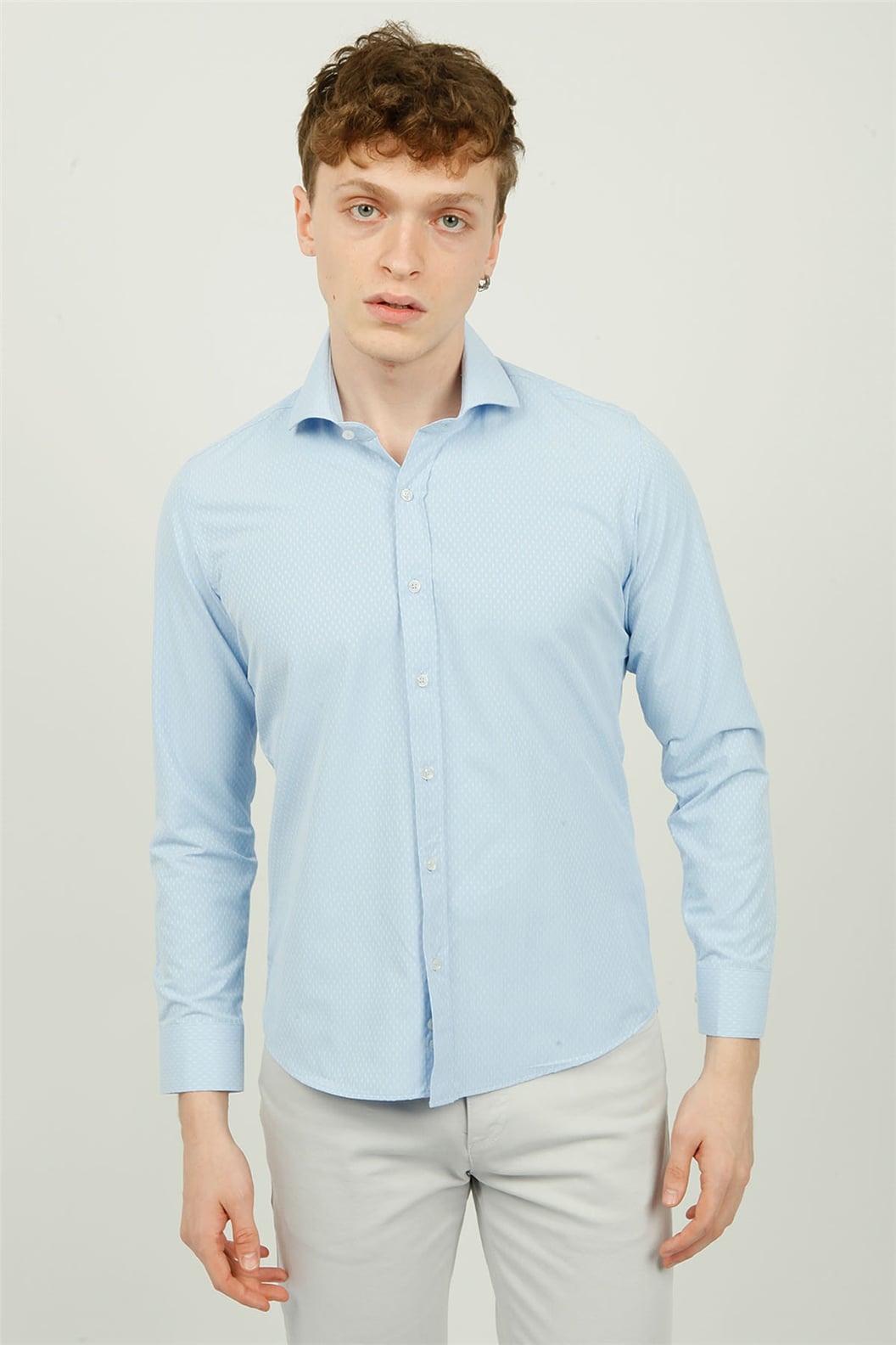Mavi Comfort Fit Uzun Kol Gömlek