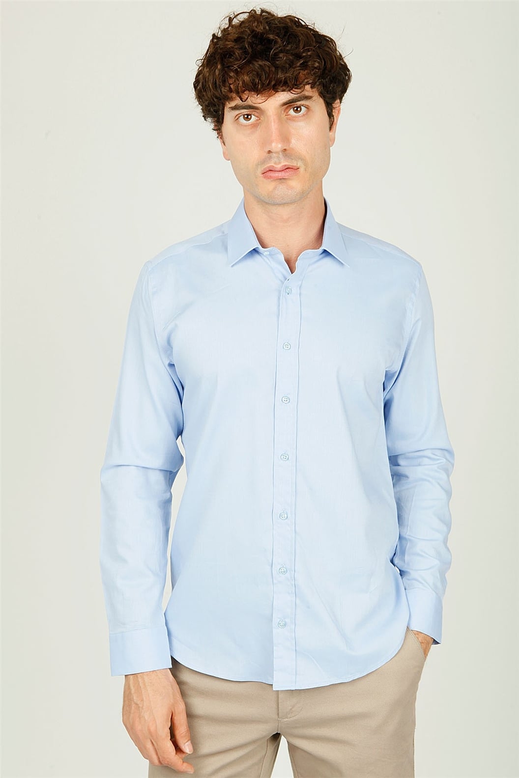 Mavi Comfort Fit Uzun Kol Gömlek