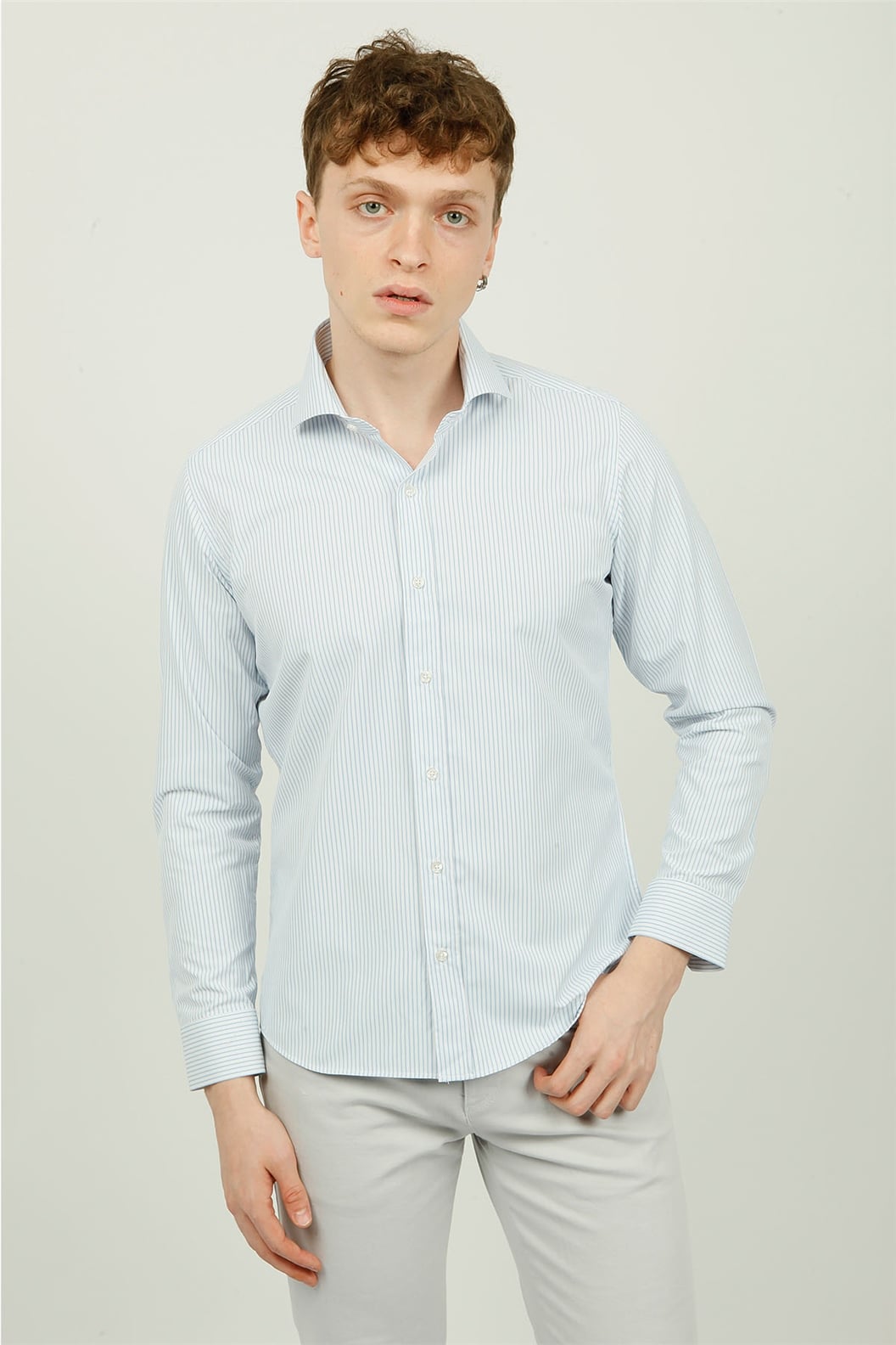 Mavi Comfort Fit Uzun Kol Gömlek