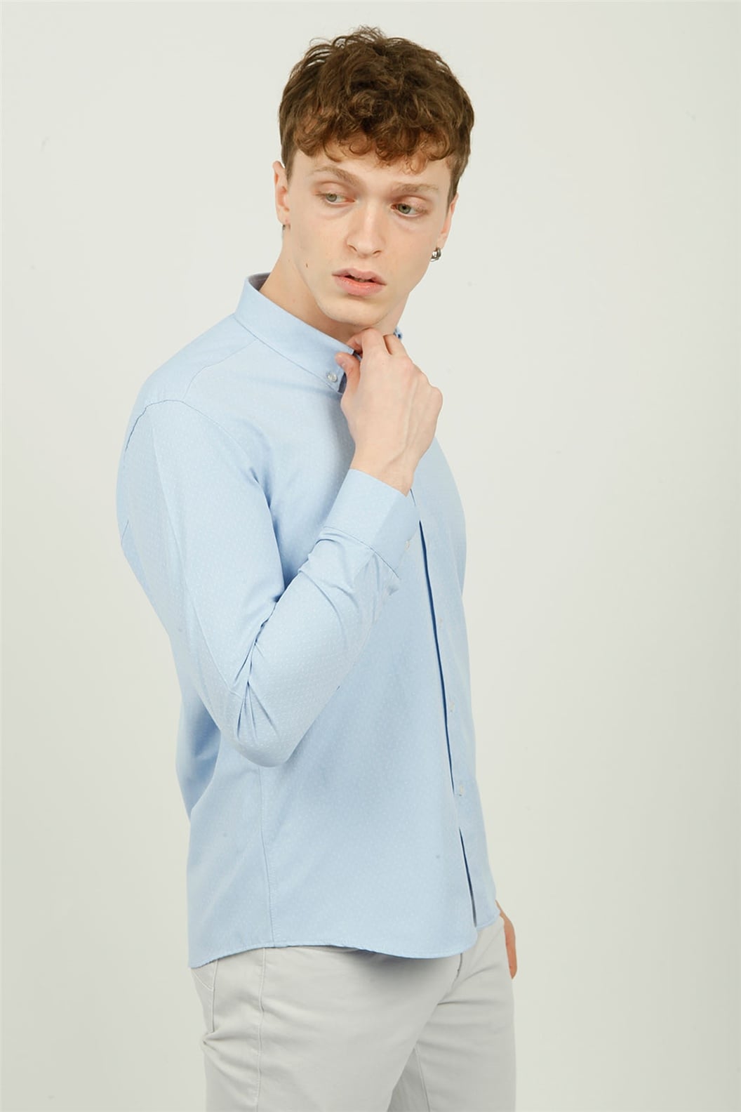Mavi Comfort Fit Uzun Kol Gömlek