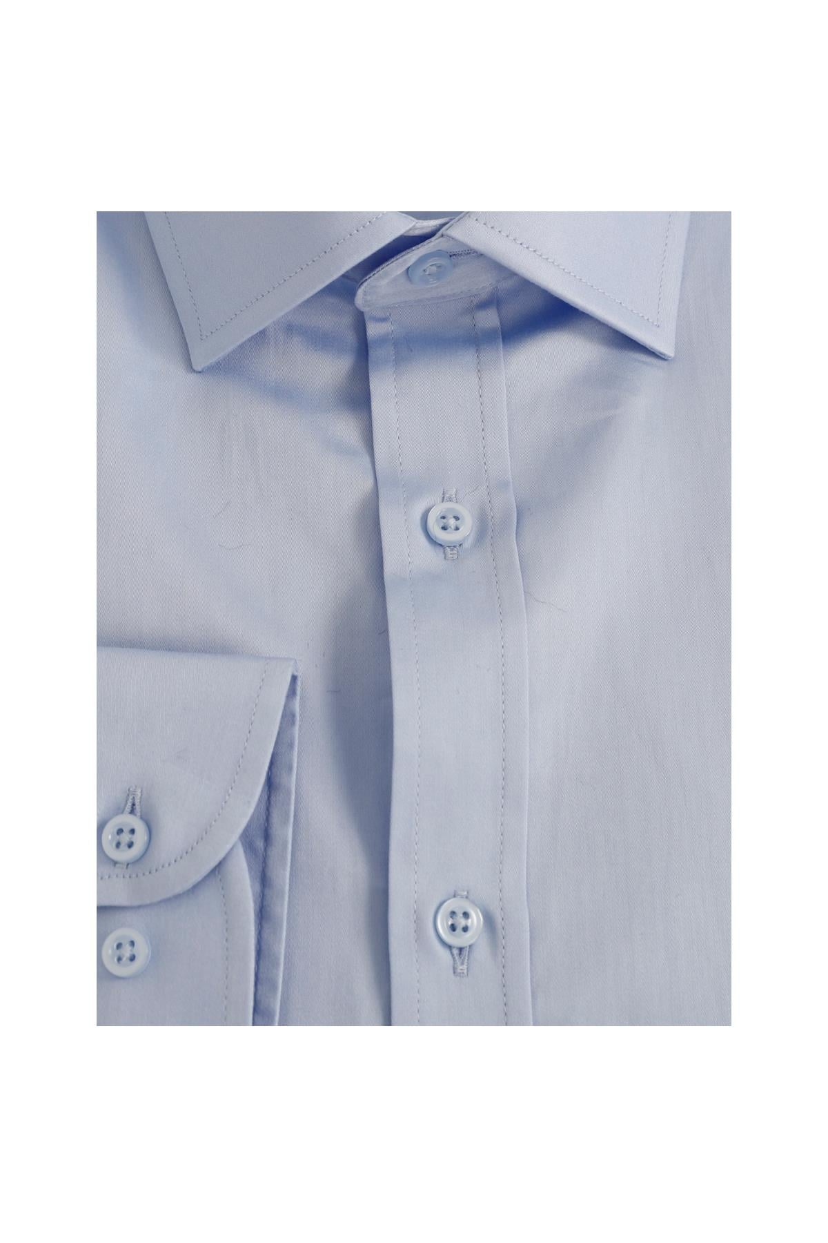 Mavi Slim Fit Uzun Kol Gömlek