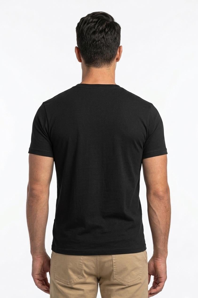 SİYAH Bisiklet Yaka Basic T-Shirt