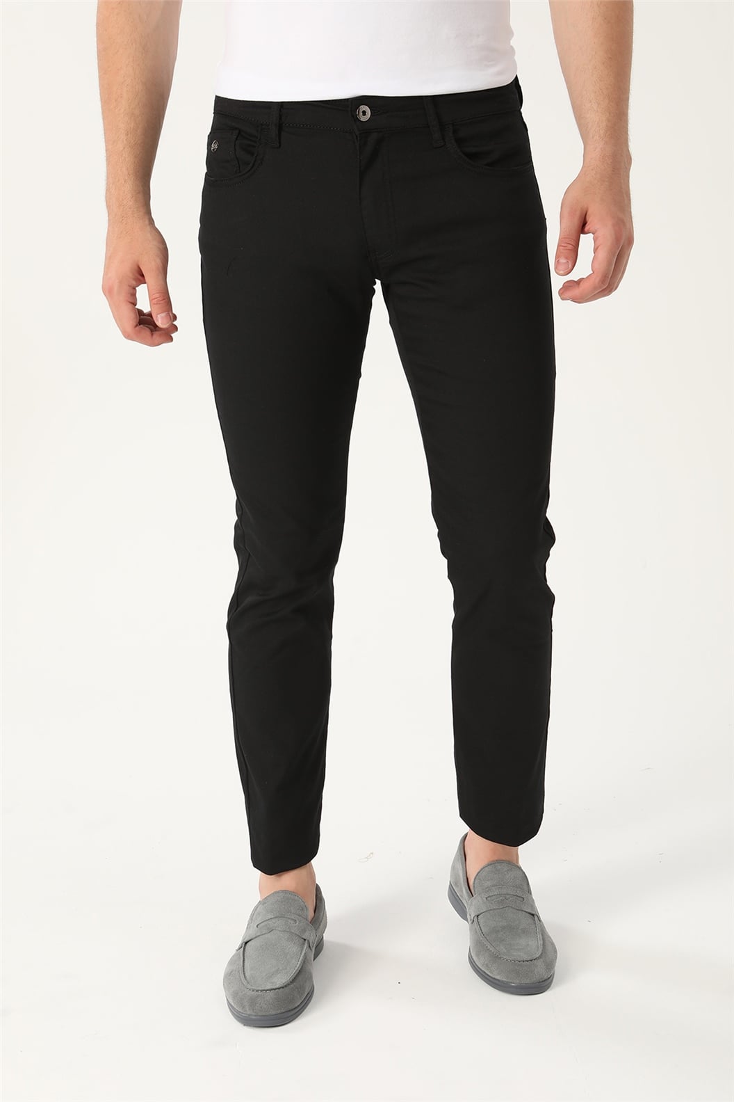 Siyah Comfort Fit 5 Cep Pantolon