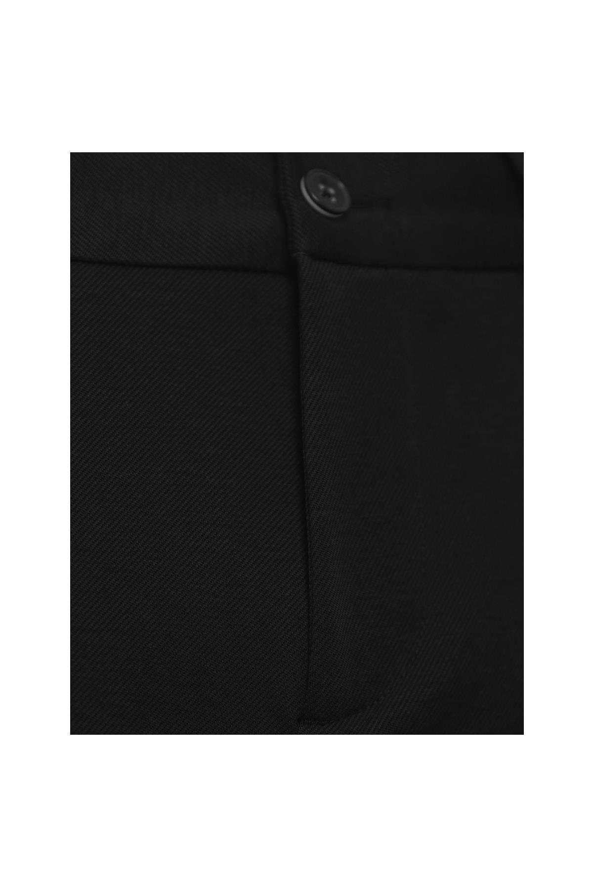 SİYAH Comfort Fit Bermuda Şort