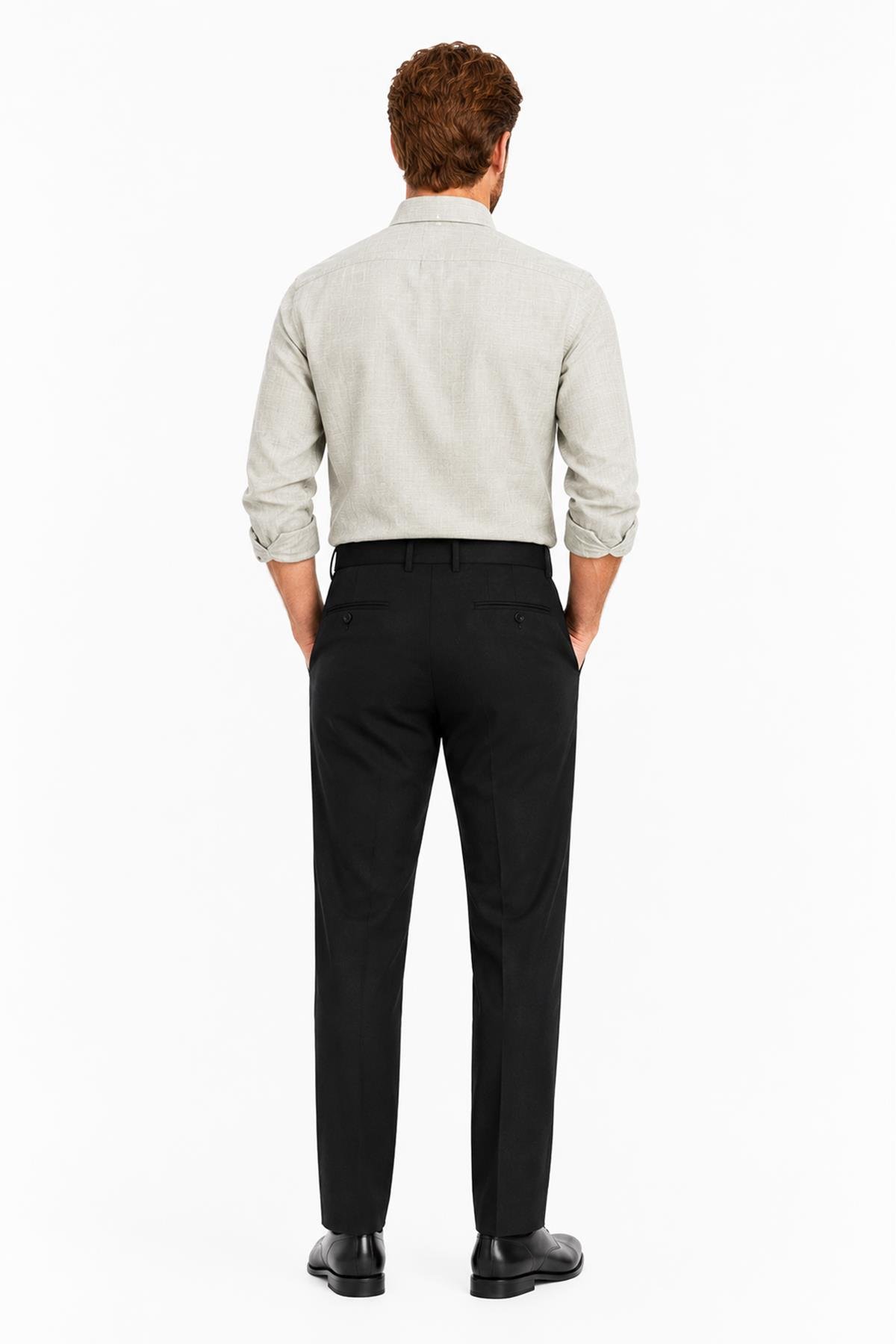 SİYAH Comfort Fit Chino Pantolon