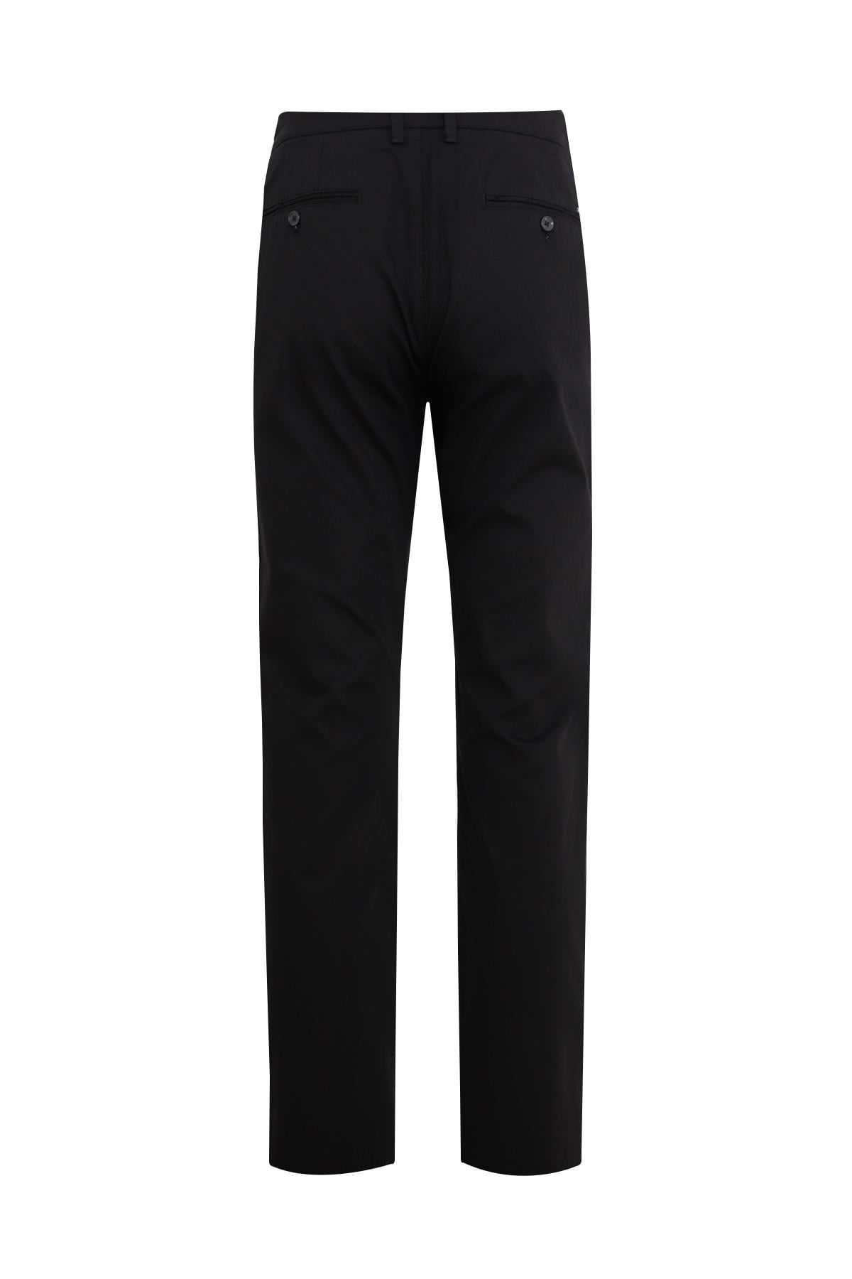 Siyah Comfort Fit Chino Pantolon